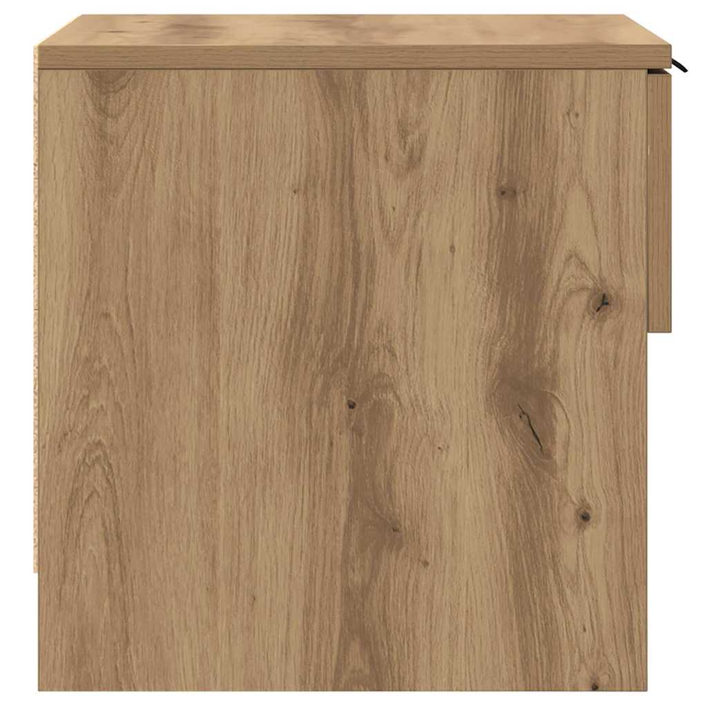 Armoire de lit avec tiroir 2 pcs Chêne artisanal 40 x 39 x 40cm - XIOS