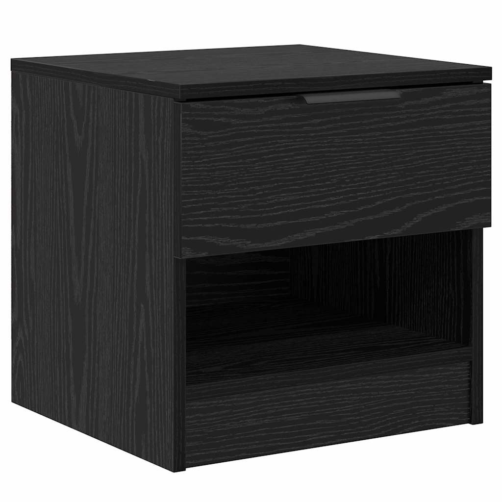 Armoire de lit avec tiroir 2 pcs Chêne noir 40 x 39 x 40cm - XIOS