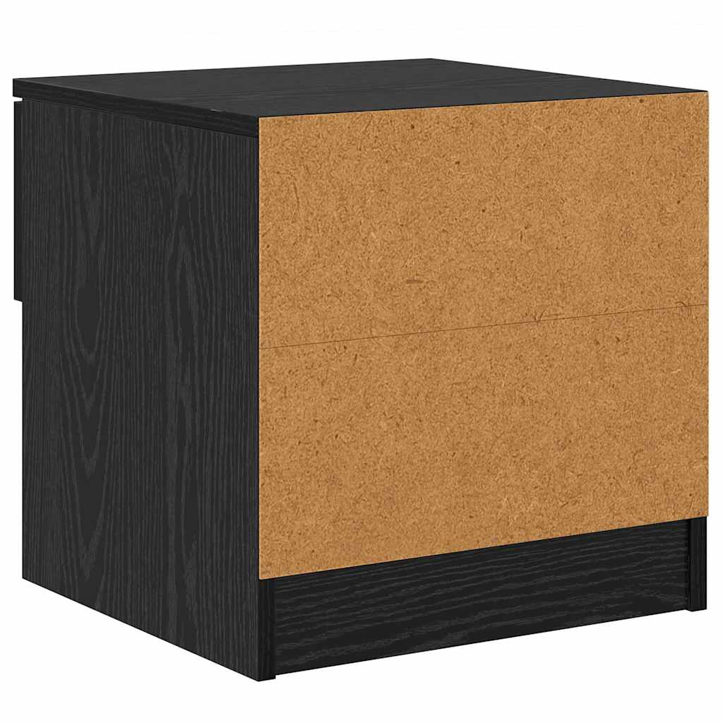 Armoire de lit avec tiroir 2 pcs Chêne noir 40 x 39 x 40cm - XIOS