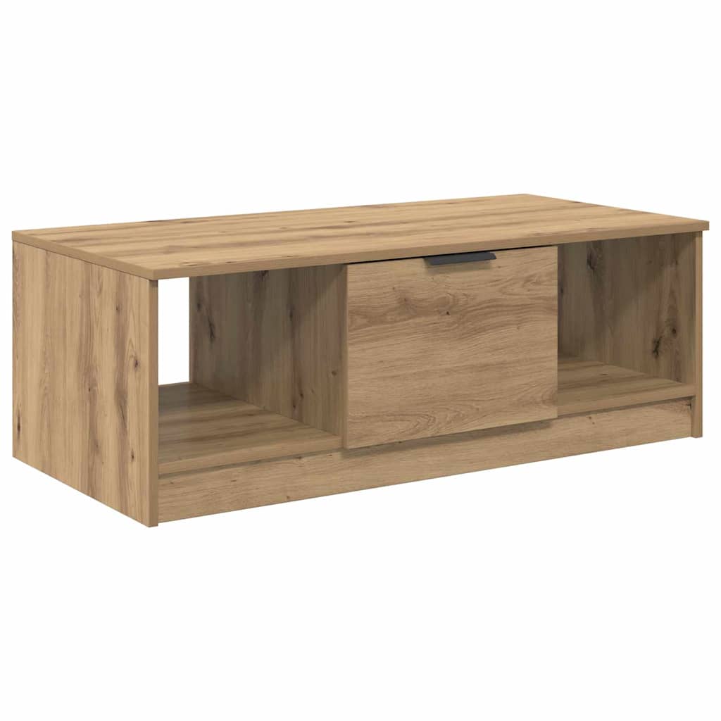 Table basse Chêne artisanal 102 x 50 x 36cm Bois d'ingénierie - XIOS