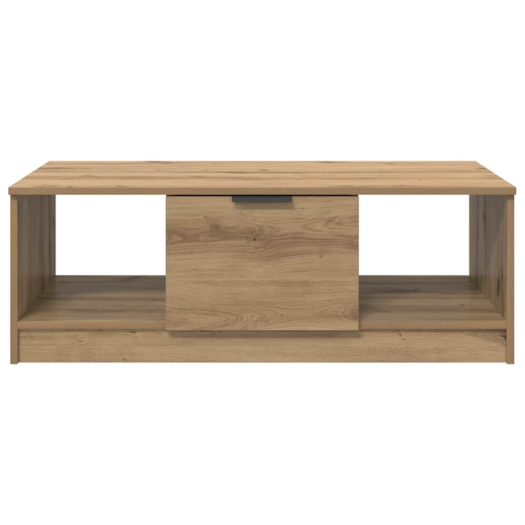 Table basse Chêne artisanal 102 x 50 x 36cm Bois d'ingénierie - XIOS