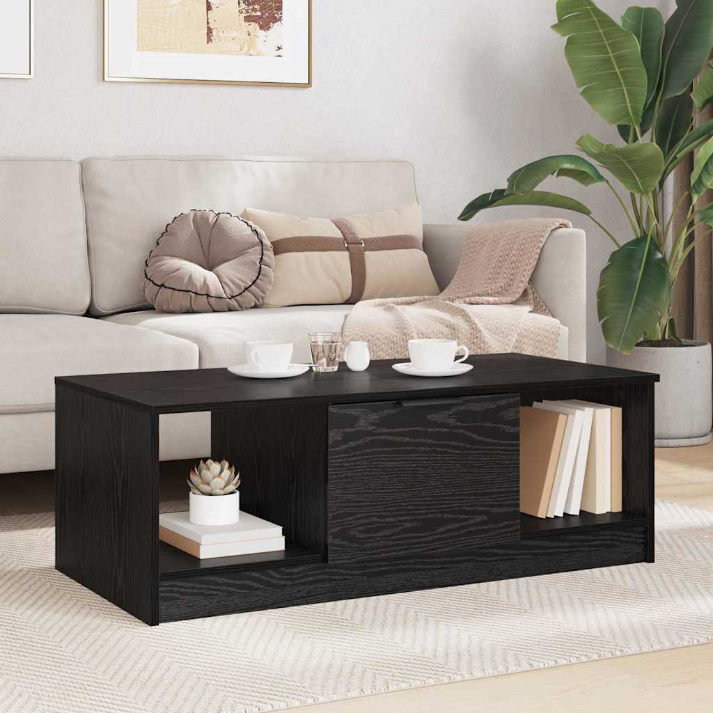 Table basse Chêne noir 102 x 50 x 36cm Bois d'ingénierie - XIOS