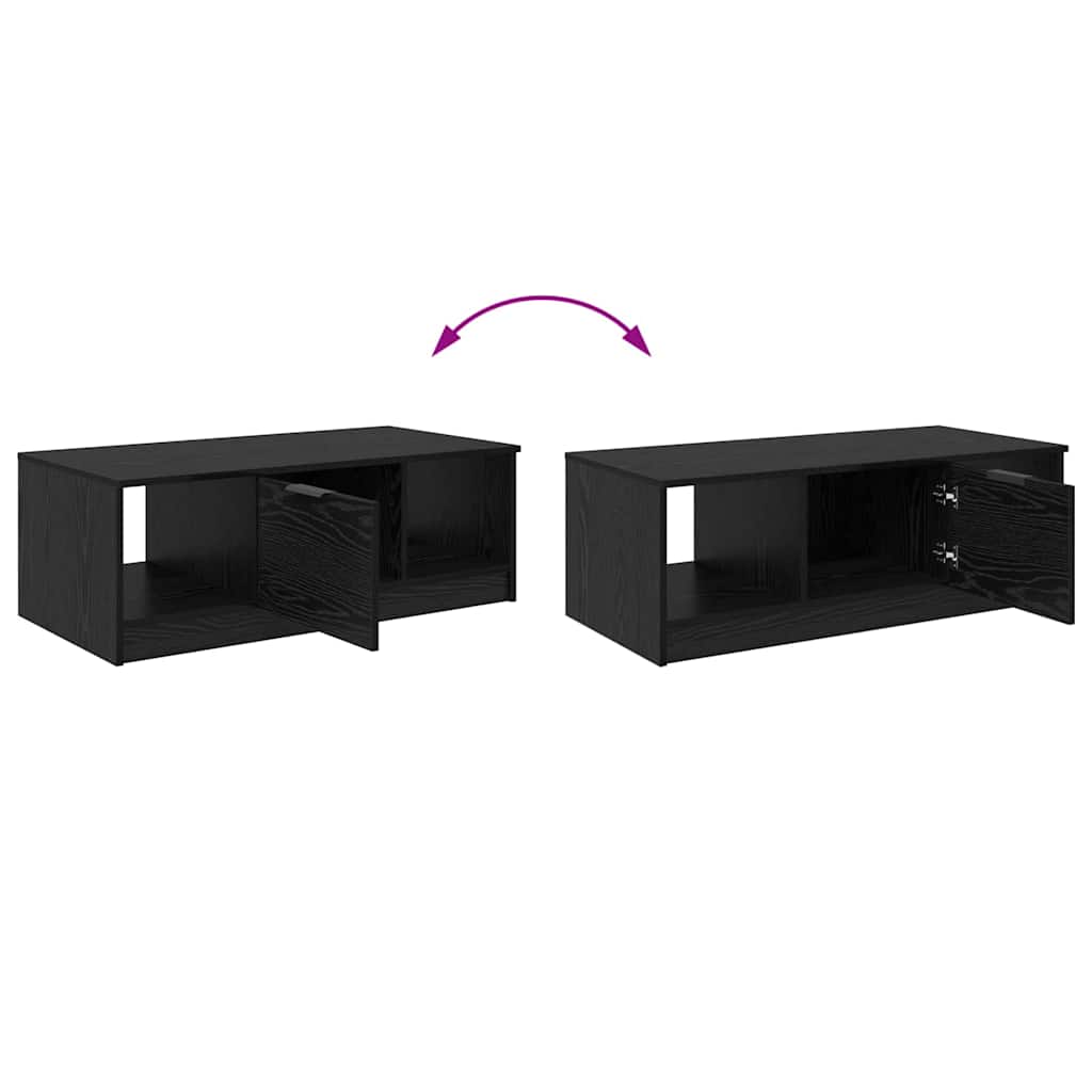 Table basse Chêne noir 102 x 50 x 36cm Bois d'ingénierie - XIOS