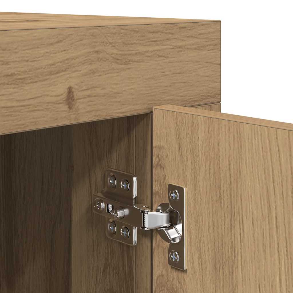Meuble TV 102 x 35 x 45 cm Chêne artisanal Bois d'ingénierie - XIOS