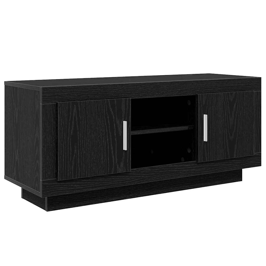 Meuble TV Chêne noir 102 x 35 x 45 cm Bois d'ingénierie - XIOS