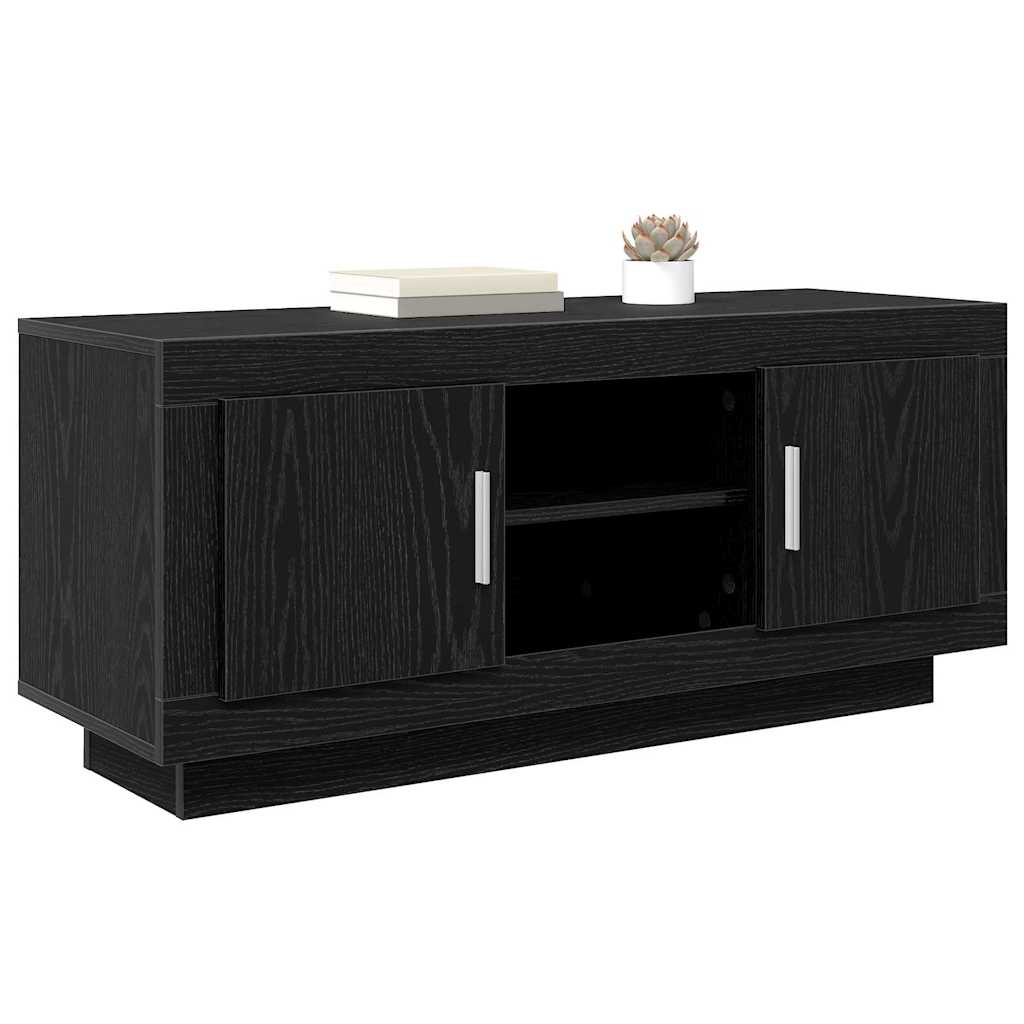 Meuble TV Chêne noir 102 x 35 x 45 cm Bois d'ingénierie - XIOS