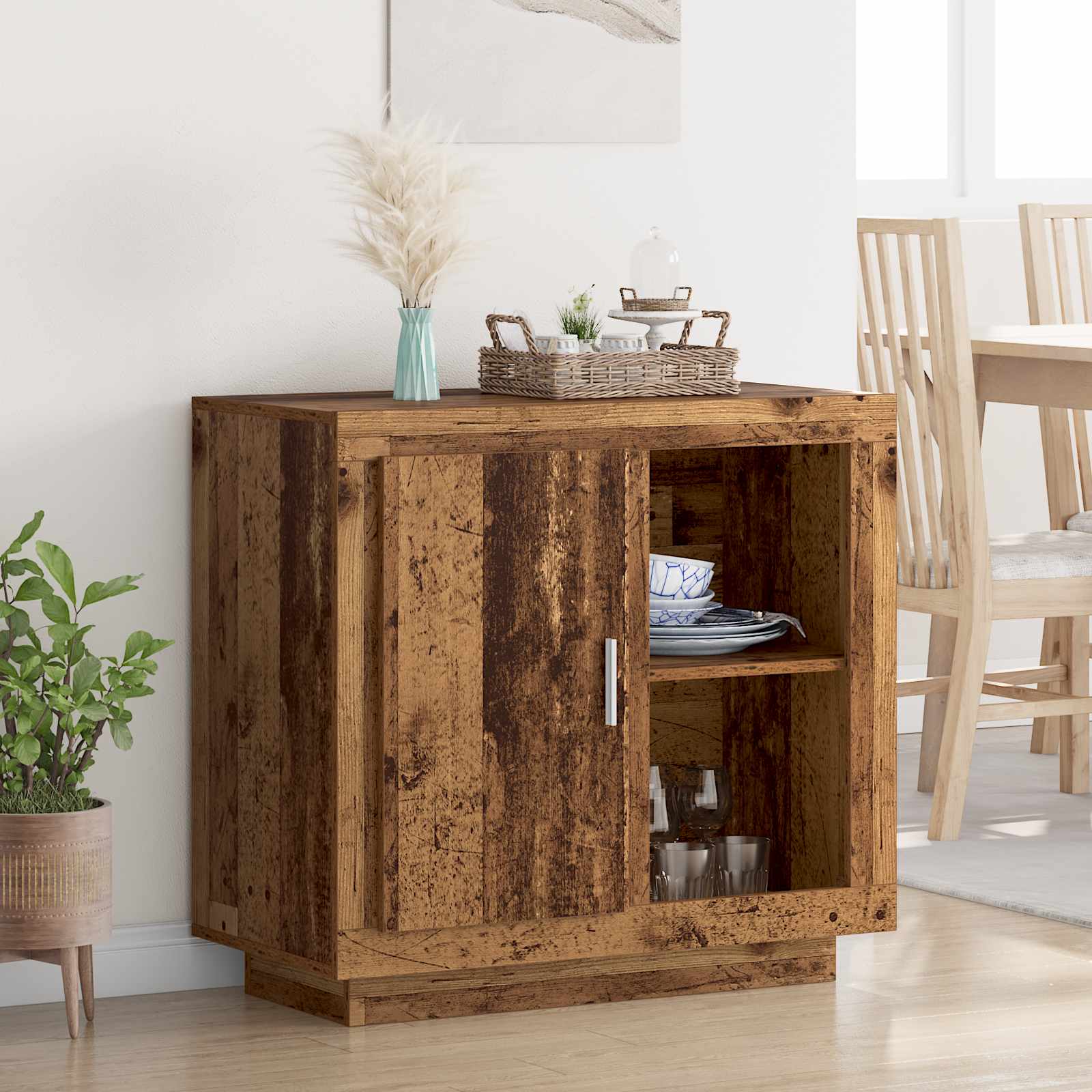 Buffet Bois ancien 80 x 40 x 75 cm Bois d'ingénierie - XIOS