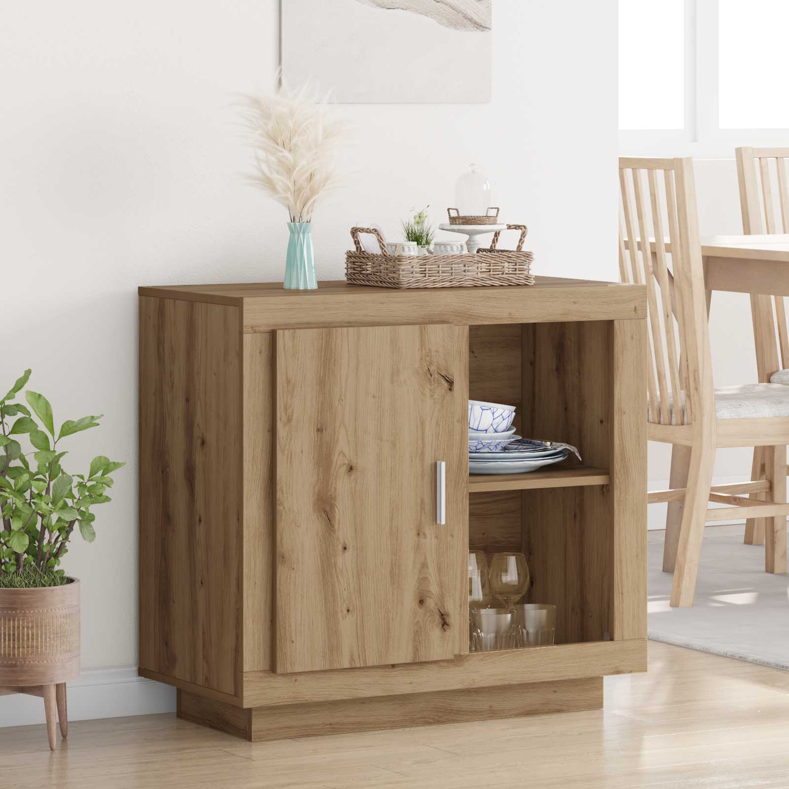 Buffet Chêne artisanal 80 x 40 x 75 cm Bois d'ingénierie - XIOS