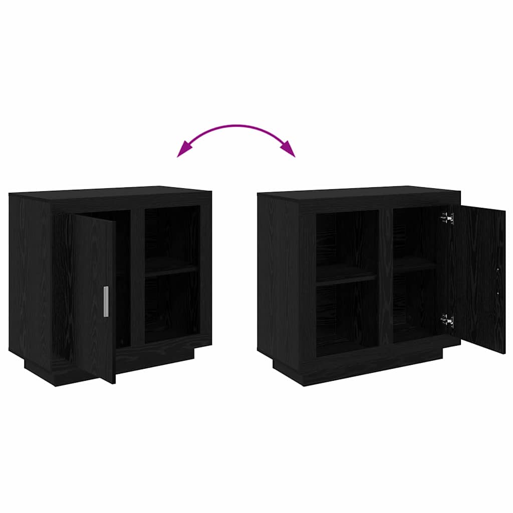 Buffet Chêne noir 40 x 80 x 75 cm Bois d'ingénierie - XIOS