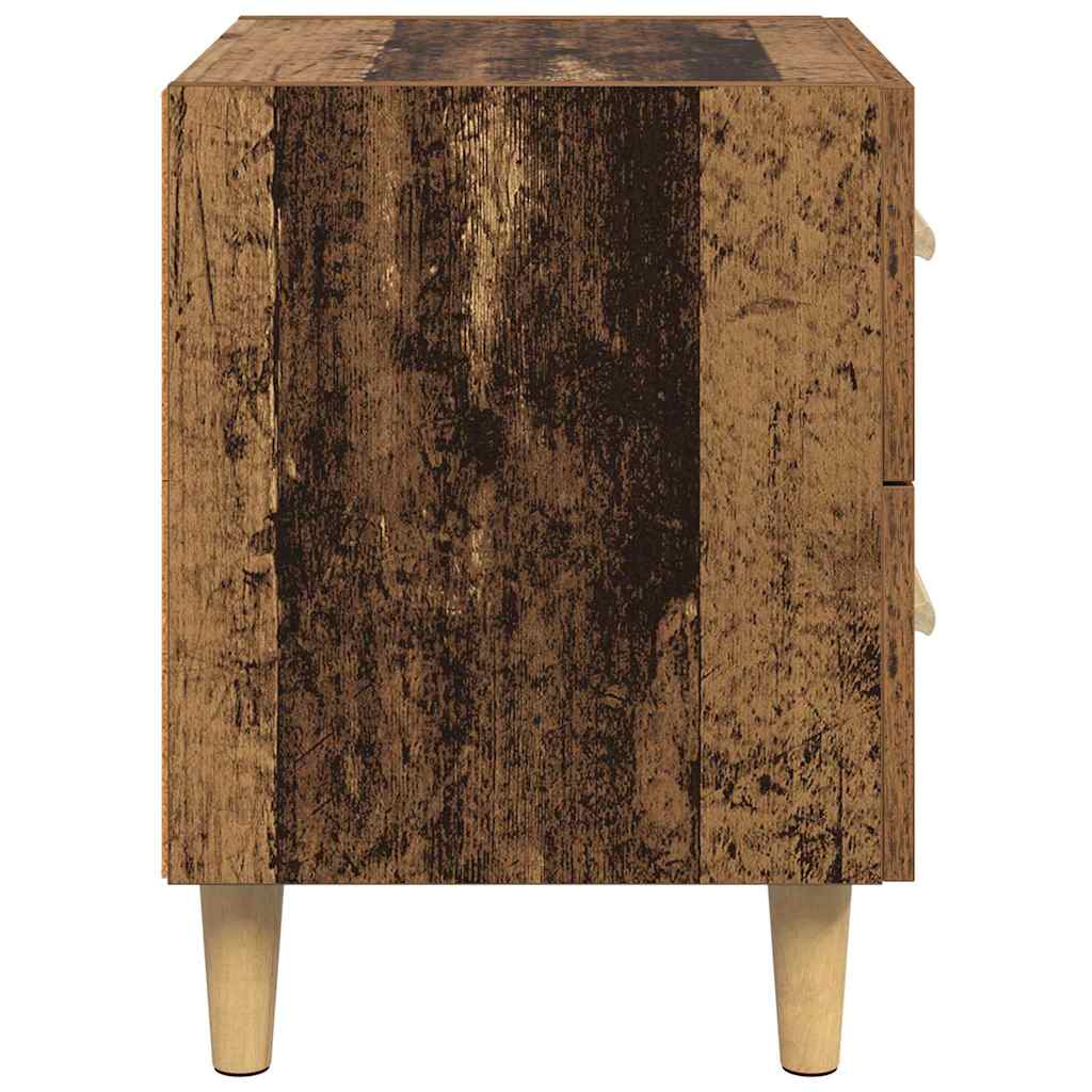 Armoire de lit avec tiroir 2 pcs Bois ancien 40 x 35 x 47.5cm - XIOS