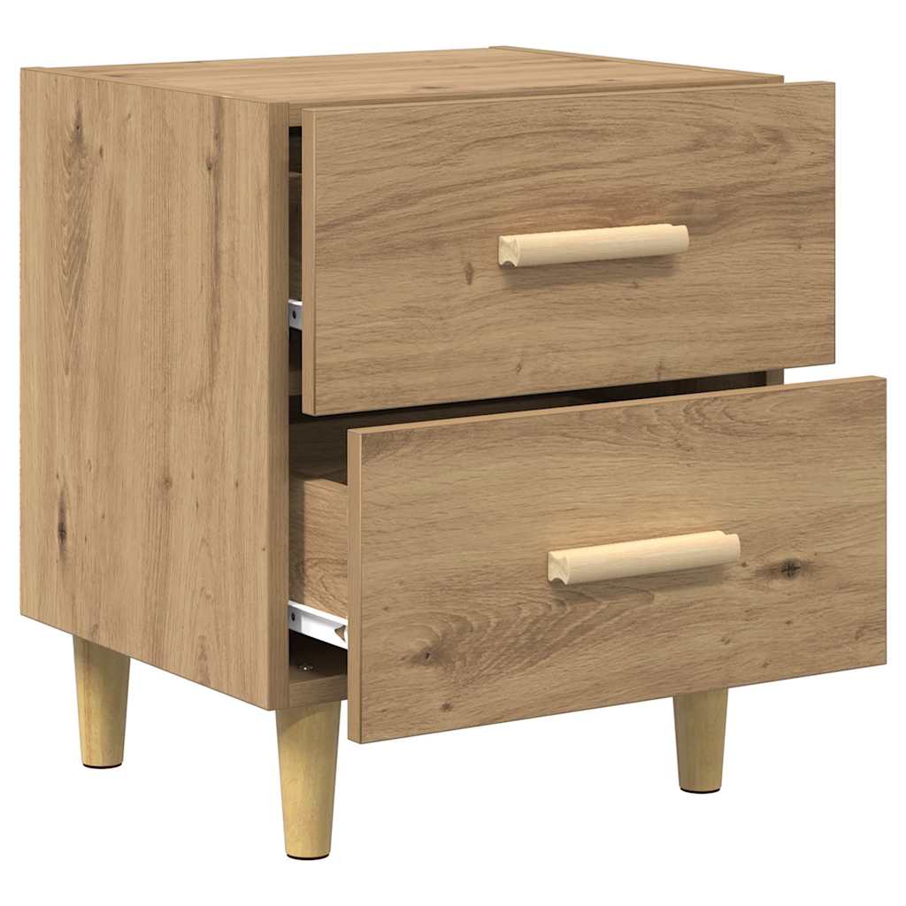 Armoire de lit 2 pcs Chêne artisanal 40 x 35 x 47.5cm - XIOS