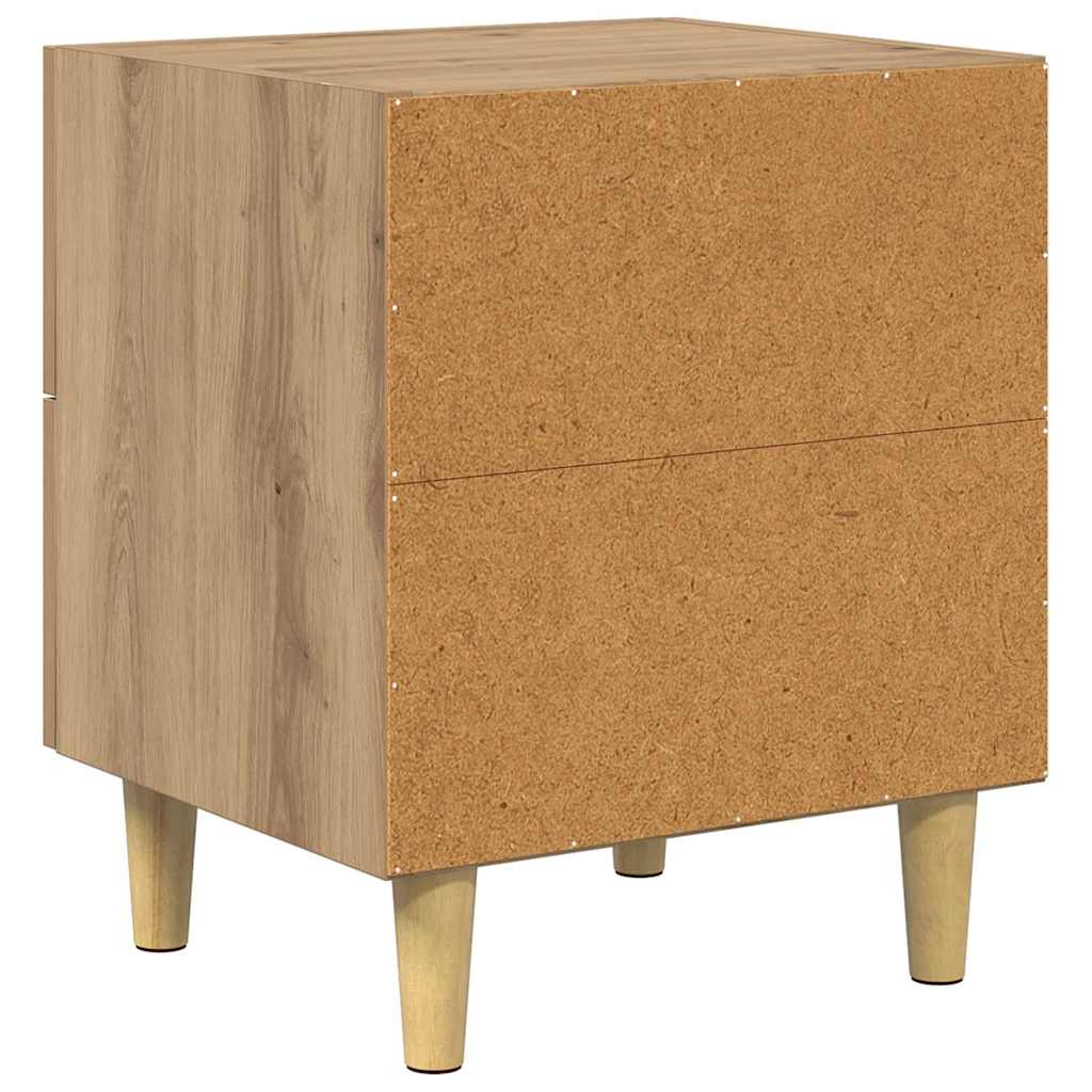Armoire de lit 2 pcs Chêne artisanal 40 x 35 x 47.5cm - XIOS