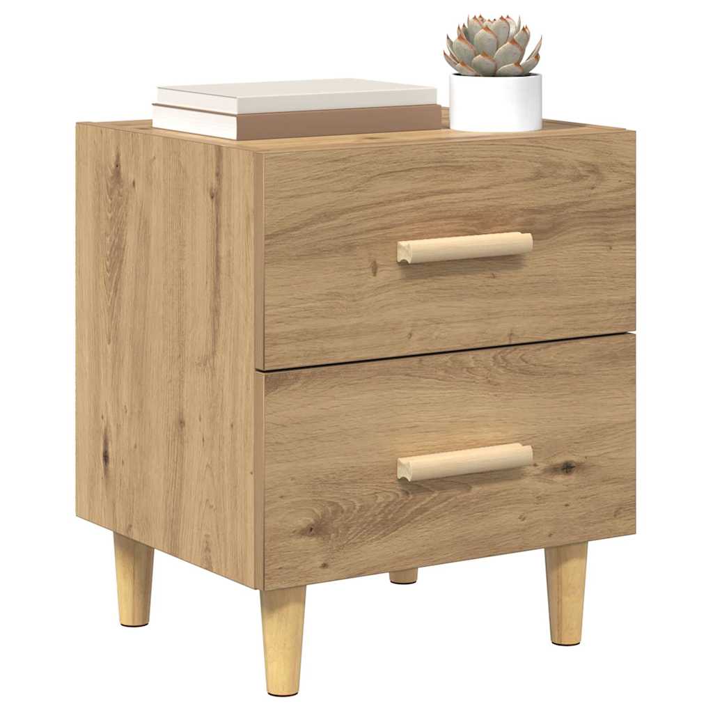 Armoire de lit 2 pcs Chêne artisanal 40 x 35 x 47.5cm - XIOS
