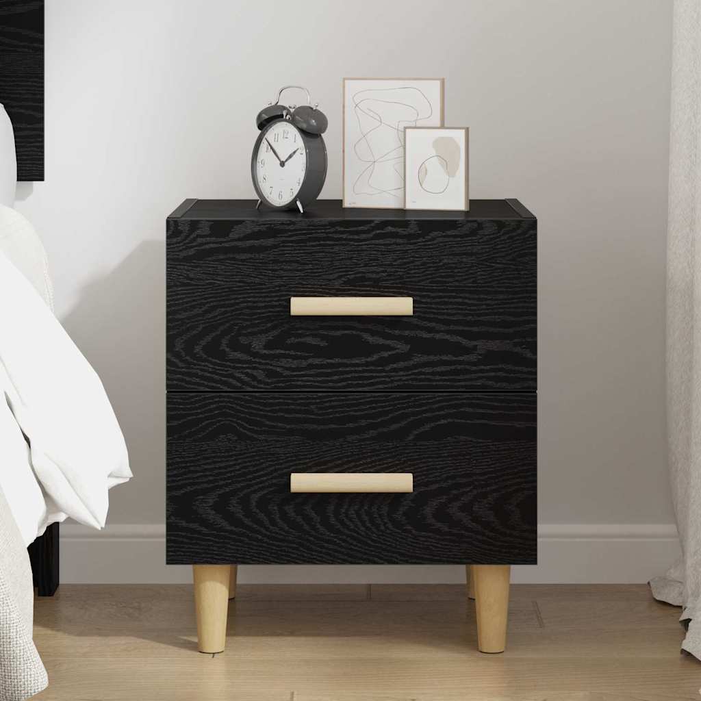Armoire de lit Chêne noir 40 x 35 x 47.5 cm Bois d'ingénierie - XIOS