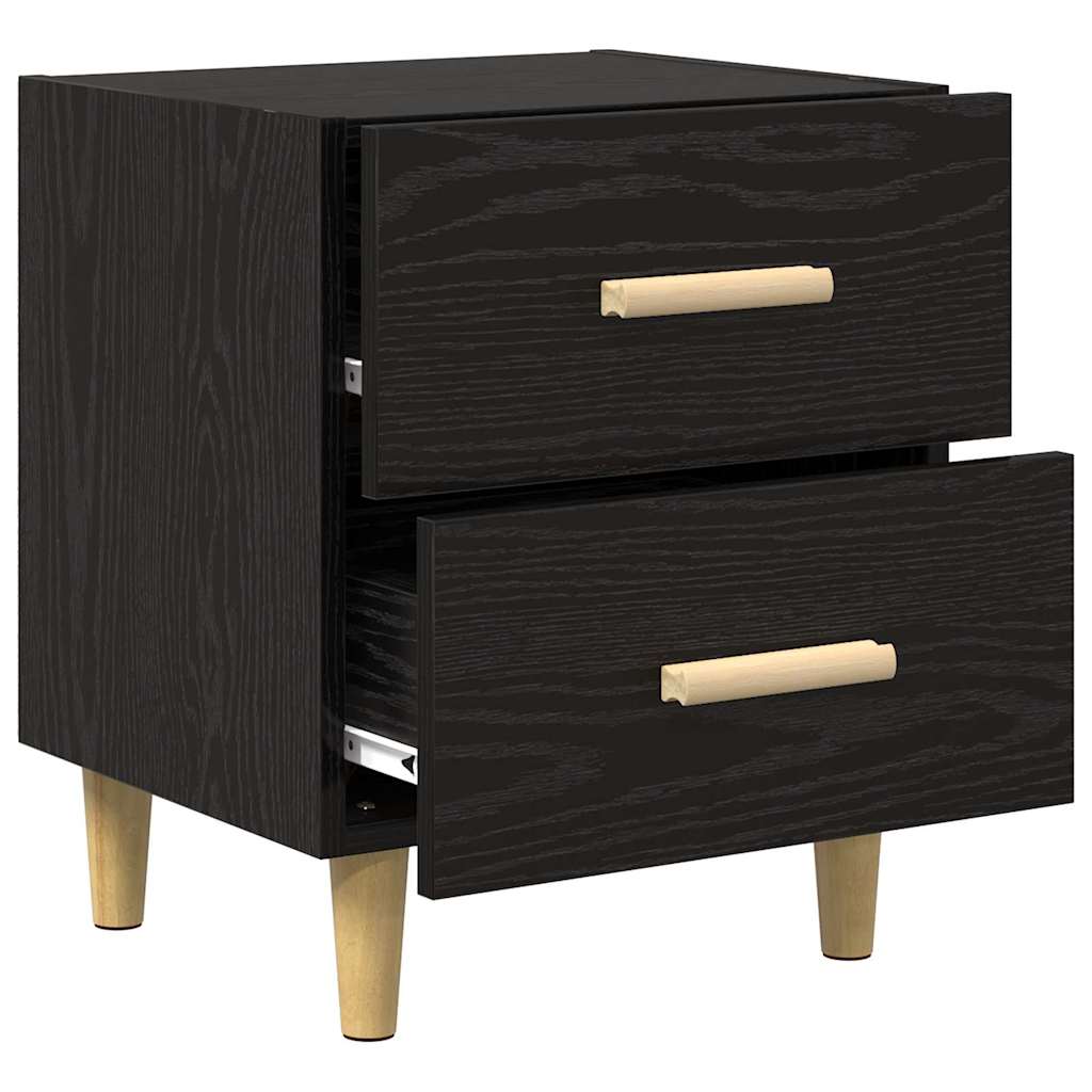 Armoire de lit avec tiroir 2 pcs Chêne noir 40 x 35 x 47.5cm - XIOS