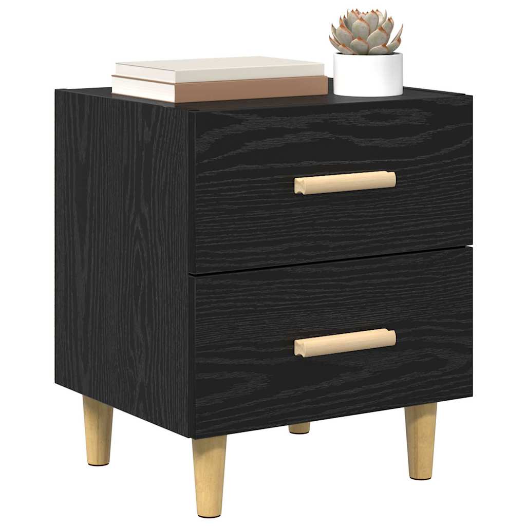 Armoire de lit avec tiroir 2 pcs Chêne noir 40 x 35 x 47.5cm - XIOS