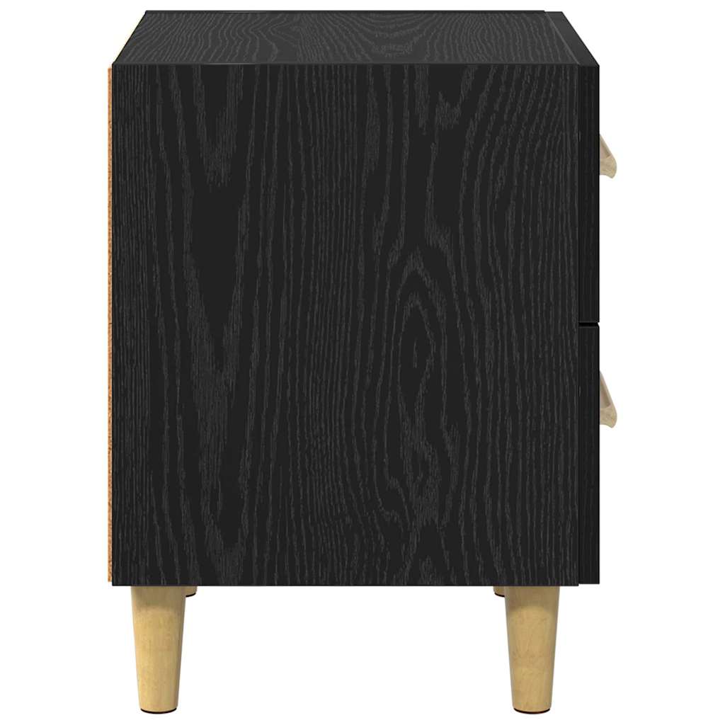 Armoire de lit avec tiroir 2 pcs Chêne noir 40 x 35 x 47.5cm - XIOS