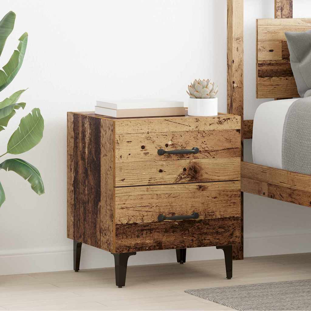 Armoire de lit Bois ancien 40 x 35 x 47,5 cm Bois d'ingénierie - XIOS