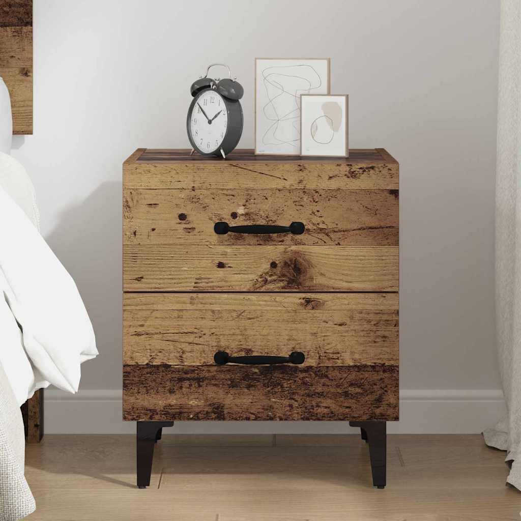 Armoire de lit Bois ancien 40 x 35 x 47,5 cm Bois d'ingénierie - XIOS