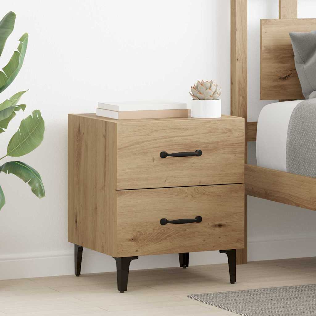 Armoire de lit 2 pcs Chêne artisanal 40 x 35 x 47,5 cm - XIOS