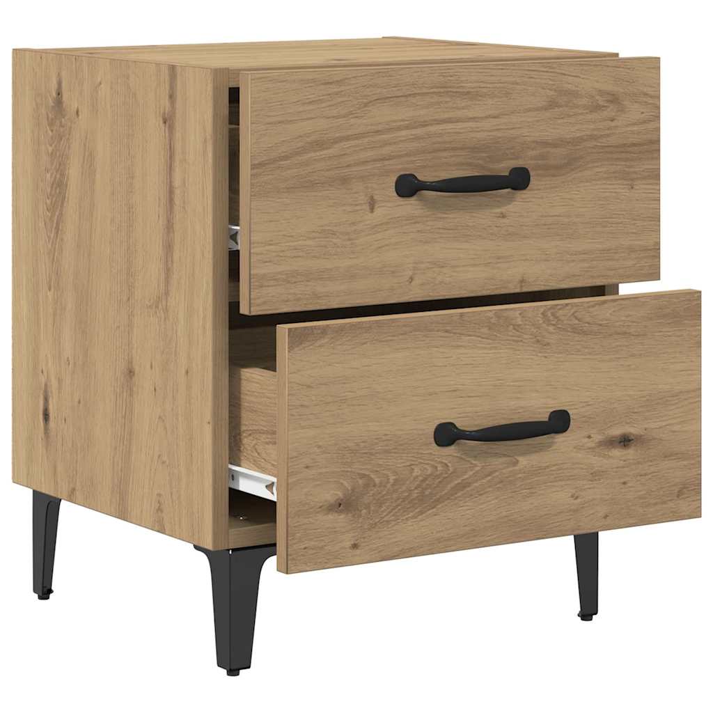 Armoire de lit 2 pcs Chêne artisanal 40 x 35 x 47,5 cm - XIOS