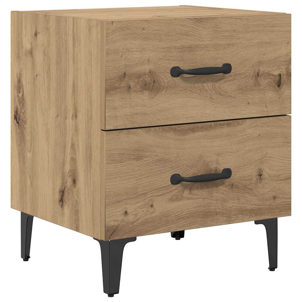 Armoire de lit 2 pcs Chêne artisanal 40 x 35 x 47,5 cm - XIOS