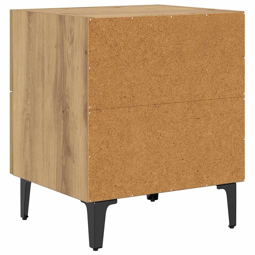 Armoire de lit 2 pcs Chêne artisanal 40 x 35 x 47,5 cm - XIOS