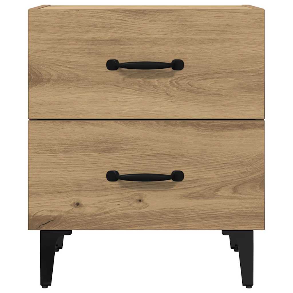 Armoire de lit 2 pcs Chêne artisanal 40 x 35 x 47,5 cm - XIOS