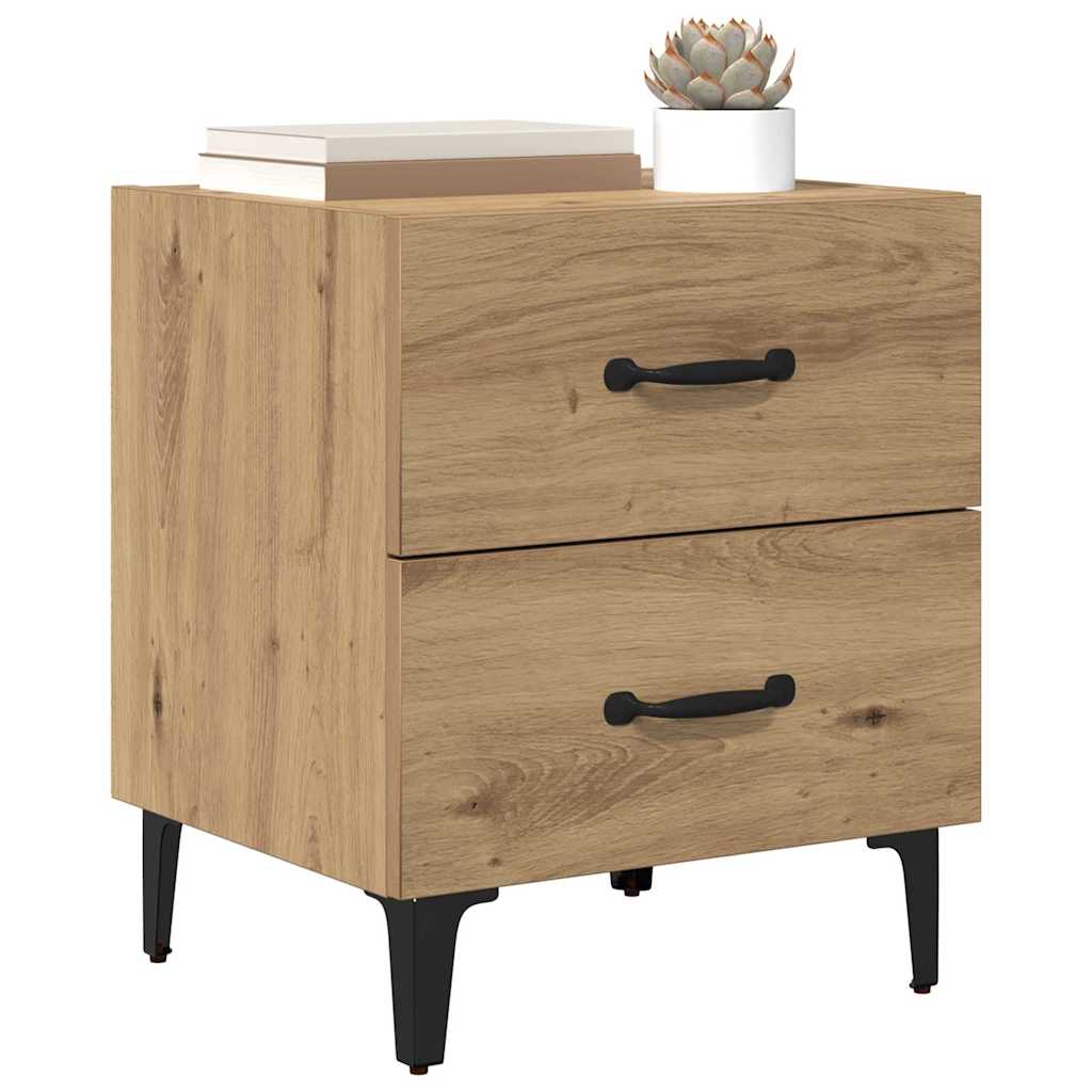Armoire de lit 2 pcs Chêne artisanal 40 x 35 x 47,5 cm - XIOS