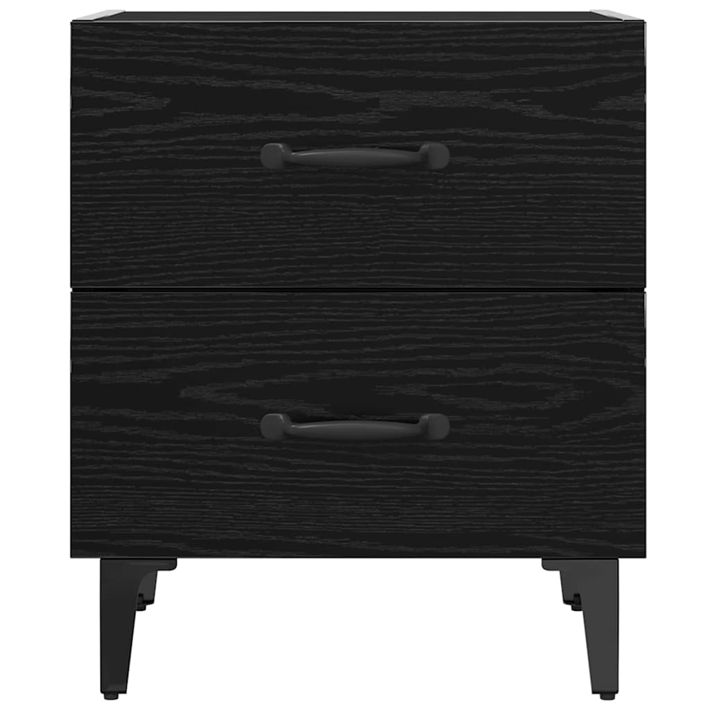 Armoire de lit avec tiroir 2 pcs Chêne noir 40 x 35 x 47,5 cm - XIOS