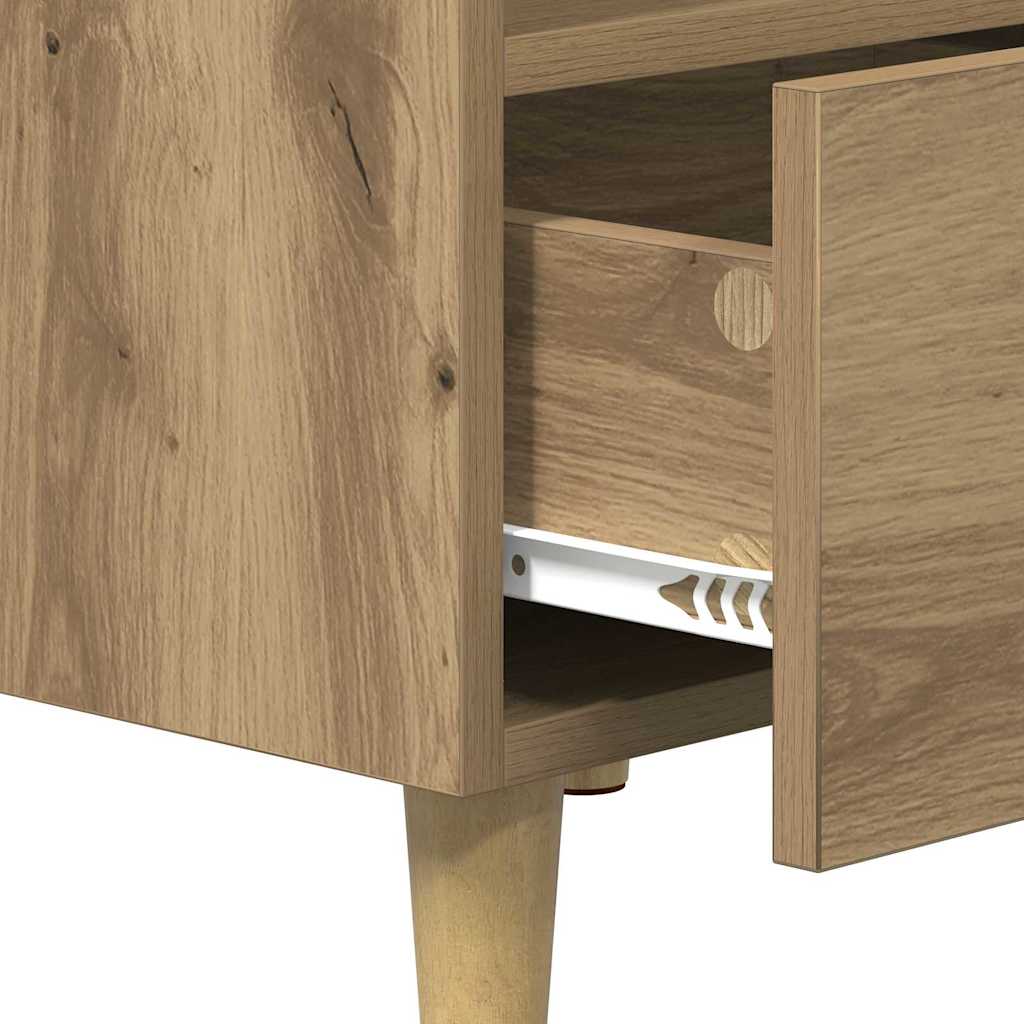 Cabinet de chevet 2 pcs Chêne artisanal 40 x 35 x 47 cm - XIOS