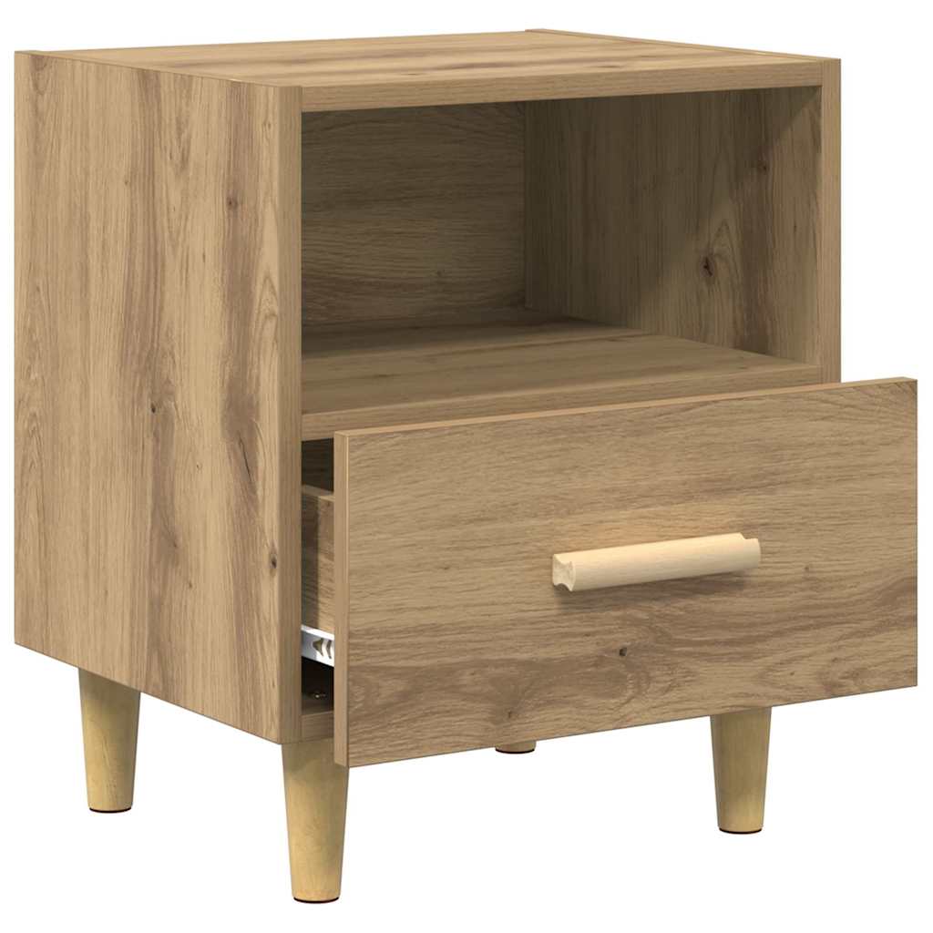 Cabinet de chevet 2 pcs Chêne artisanal 40 x 35 x 47 cm - XIOS