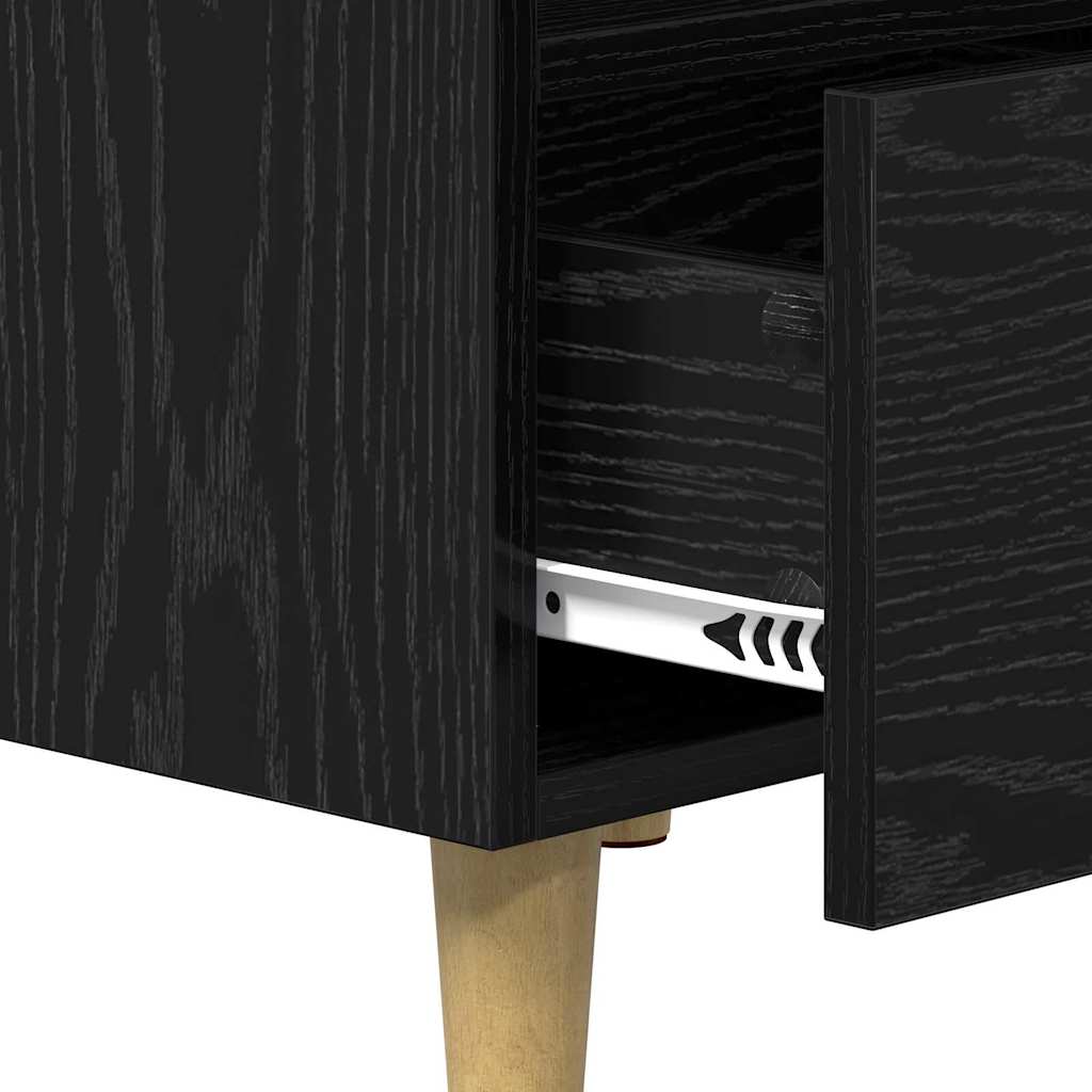Cabinet de chevet avec tiroir 2 pcs Chêne noir 40 x 35 x 47 cm - XIOS