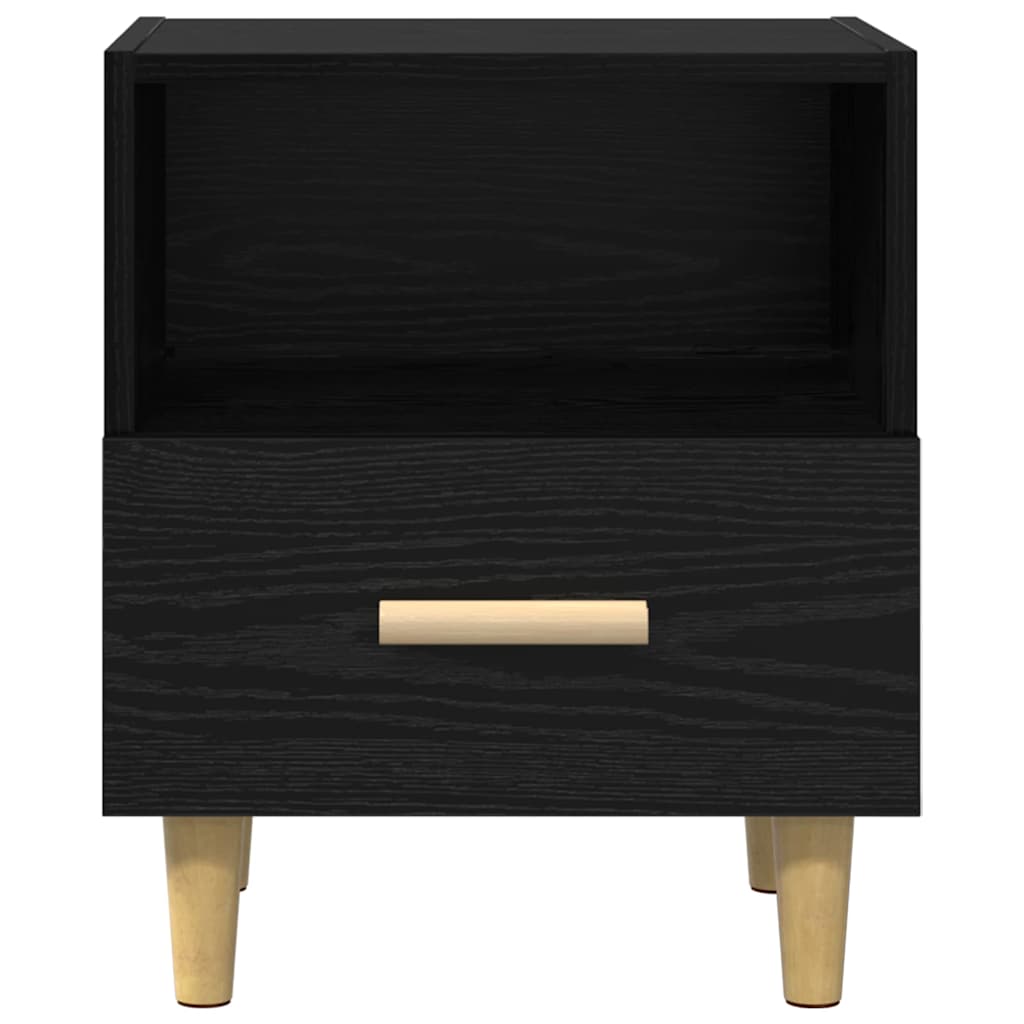 Cabinet de chevet avec tiroir 2 pcs Chêne noir 40 x 35 x 47 cm - XIOS