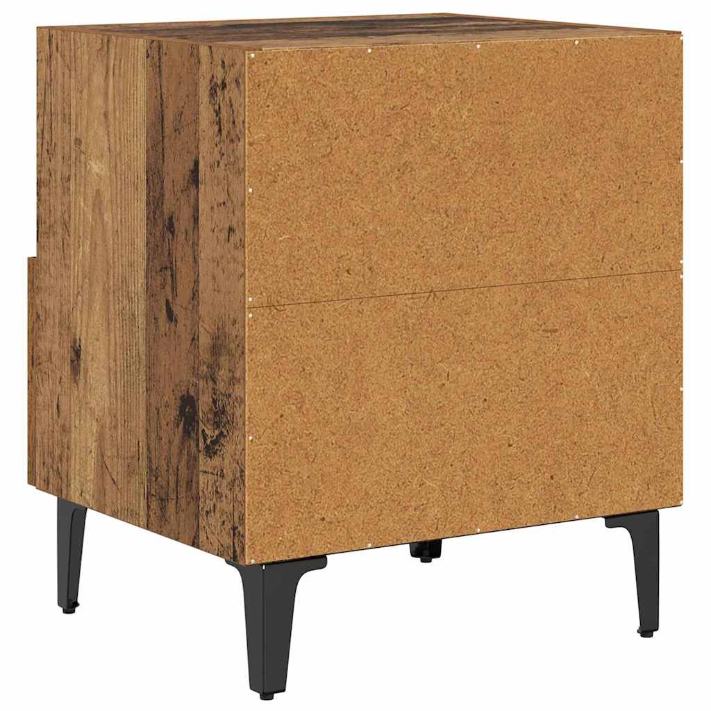 Cabinet de chevet avec tiroir Bois ancien 40 x 35 x 47.5 cm