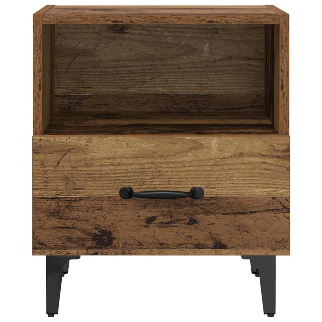 Cabinet de chevet avec tiroir Bois ancien 40 x 35 x 47.5 cm - XIOS