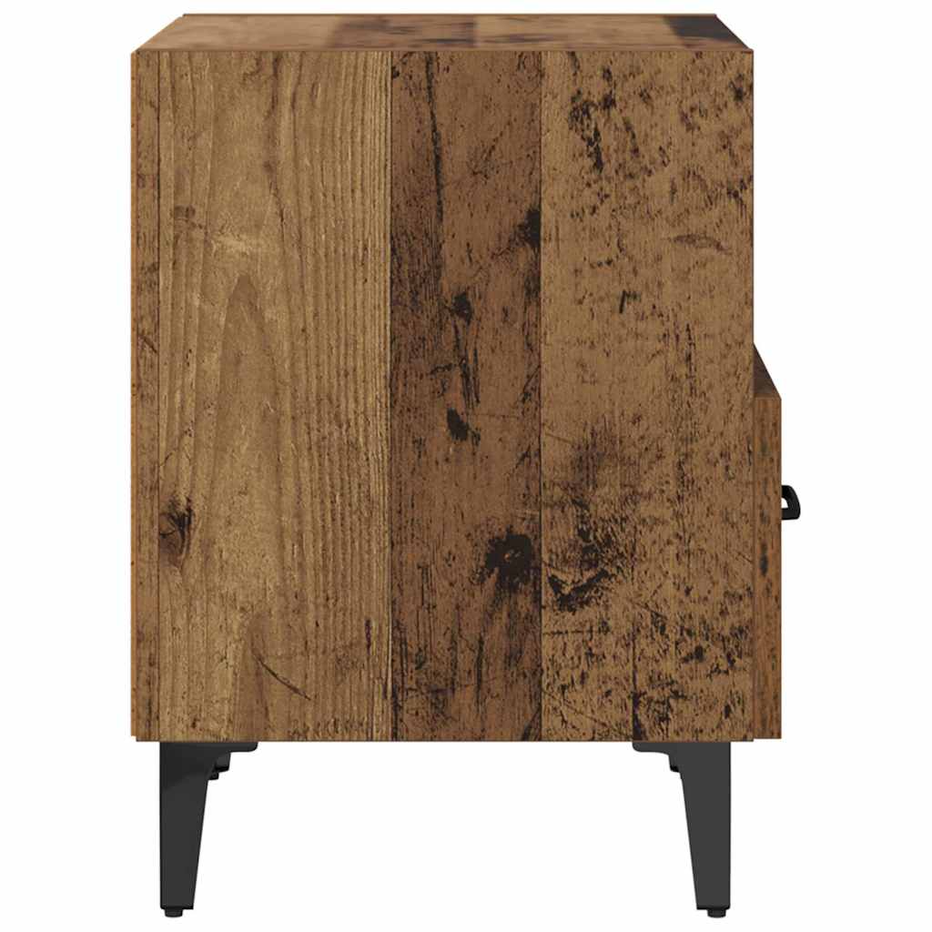 Cabinet de chevet avec tiroir Bois ancien 40 x 35 x 47.5 cm