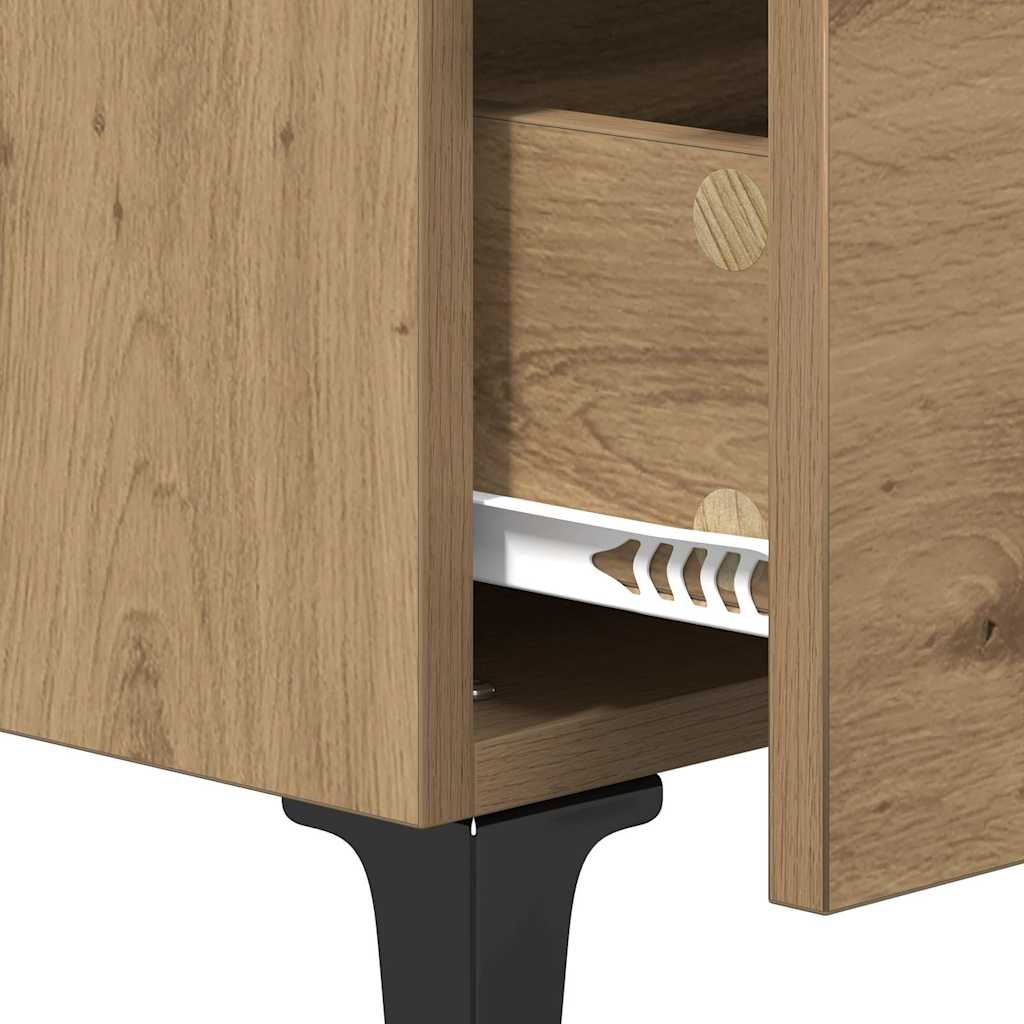 Cabinet de chevet 2 pcs Chêne artisanal 40 x 35 x 47,5 cm - XIOS