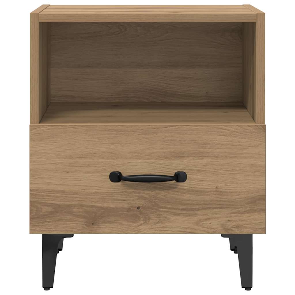 Cabinet de chevet 2 pcs Chêne artisanal 40 x 35 x 47,5 cm - XIOS