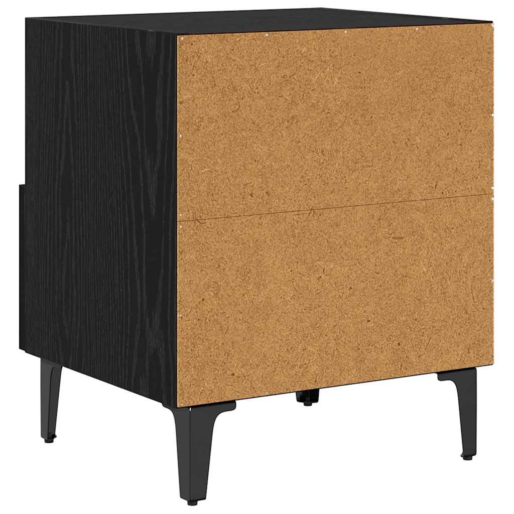 Cabinet de chevet 2 pcs Chêne noir 40 x 35 x 47.5 cm