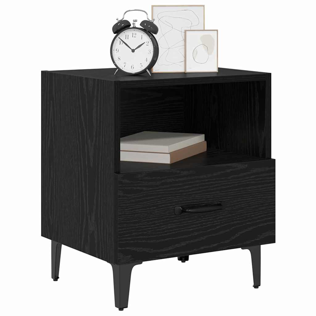 Cabinet de chevet 2 pcs Chêne noir 40 x 35 x 47.5 cm - XIOS