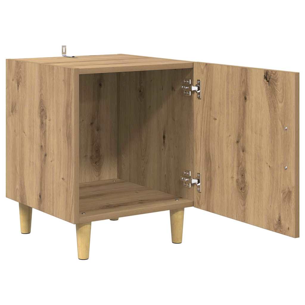 Cabinet de chevet 2 pc Chêne artisanal 40 x 40 x 50 cm - XIOS