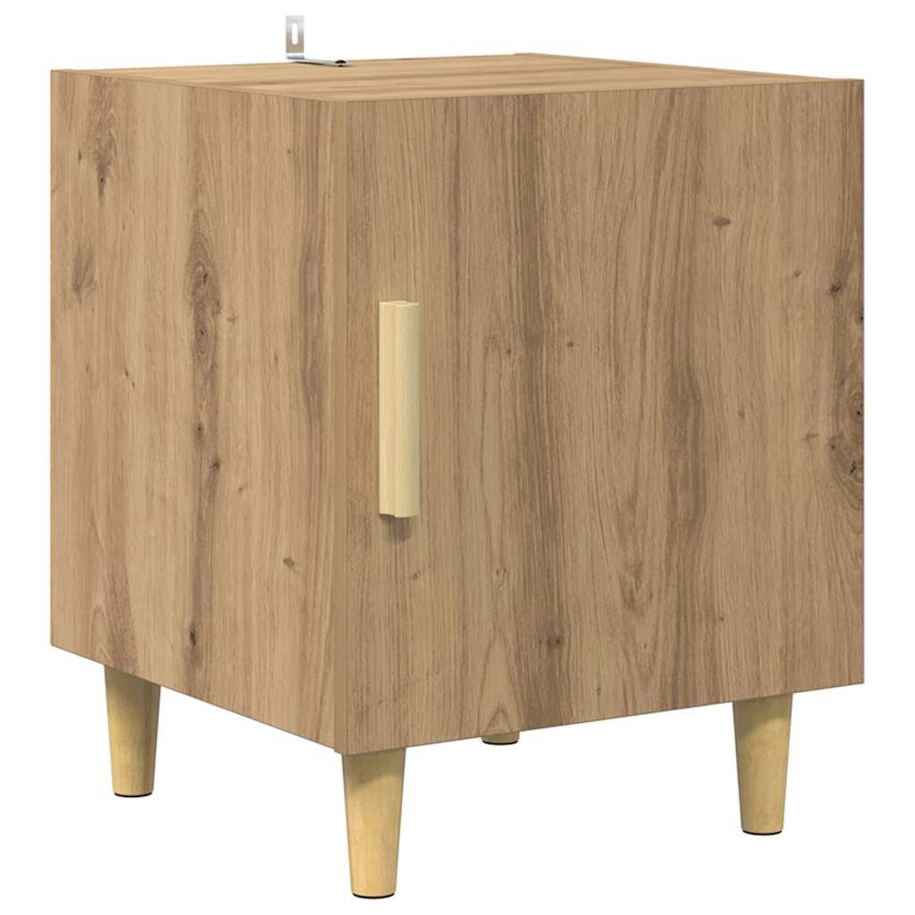 Cabinet de chevet 2 pc Chêne artisanal 40 x 40 x 50 cm - XIOS