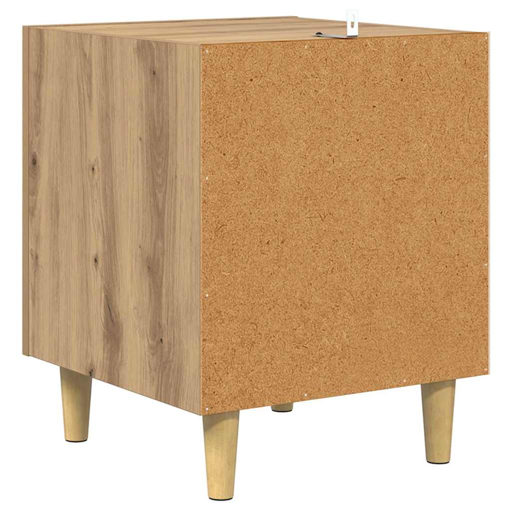 Cabinet de chevet 2 pc Chêne artisanal 40 x 40 x 50 cm - XIOS