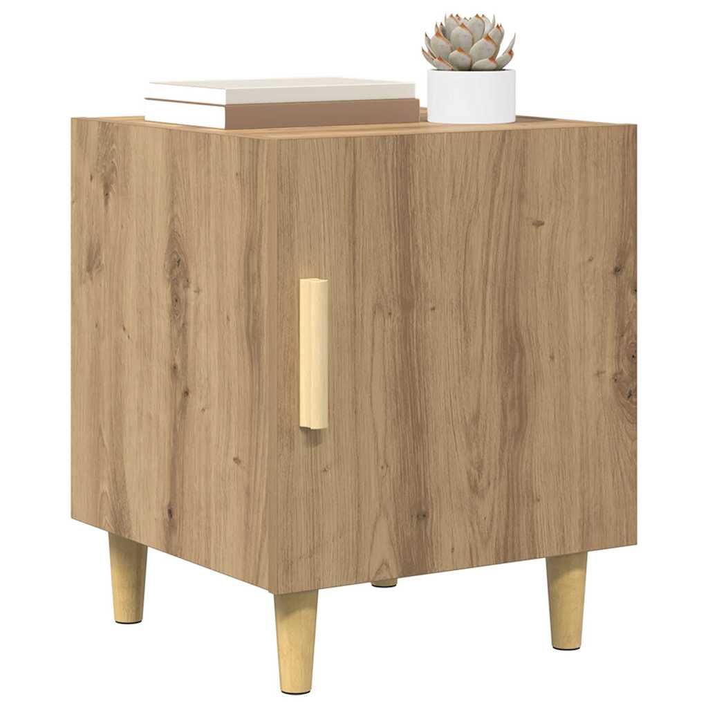 Cabinet de chevet 2 pc Chêne artisanal 40 x 40 x 50 cm - XIOS