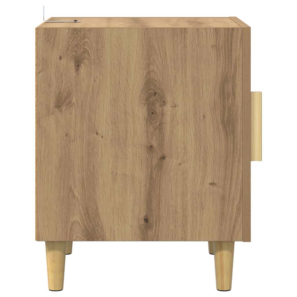 Cabinet de chevet 2 pc Chêne artisanal 40 x 40 x 50 cm - XIOS