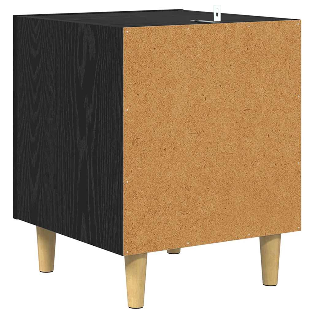 Cabinet de chevet Chêne noir 40 x 40 x 50 cm Bois d'ingénierie