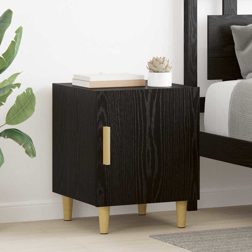 Cabinet de chevet 2 pcs Chêne noir 40 x 40 x 50 cm - XIOS