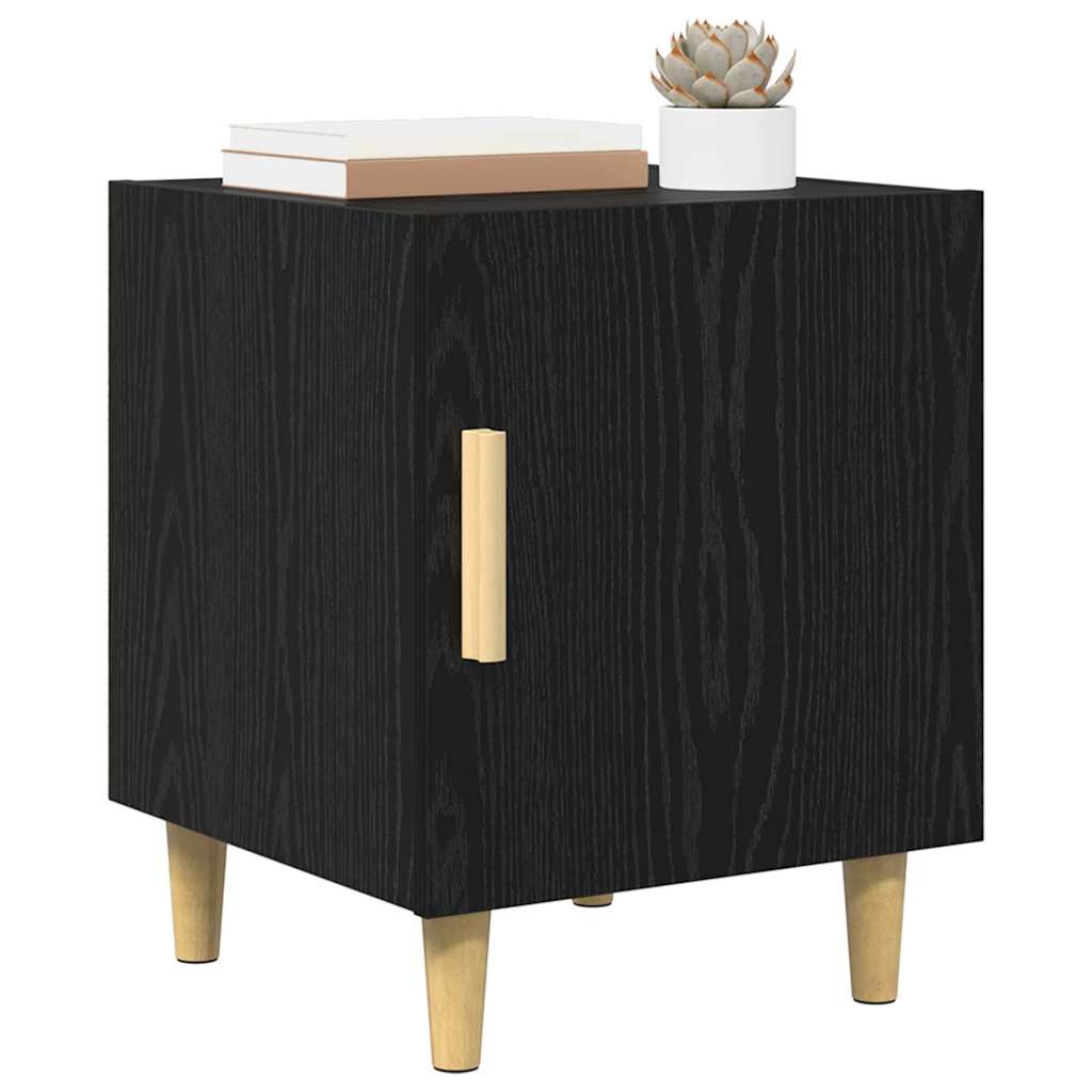 Cabinet de chevet 2 pcs Chêne noir 40 x 40 x 50 cm