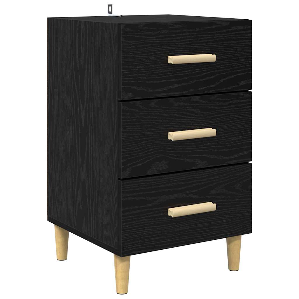 Cabinet de chevet Chêne noir 40 x 40 x 66 cm Bois d'ingénierie - XIOS
